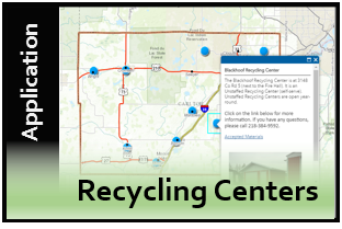 Recycling Center Locations Web Application Thumbnail Image 1
